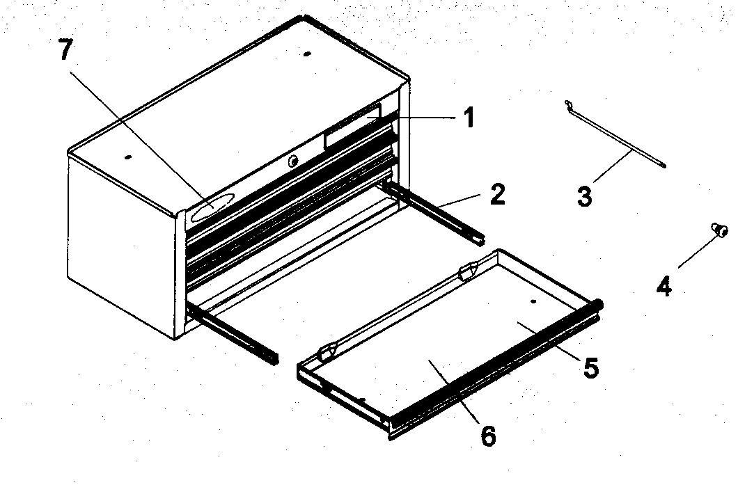Chest Diagram and Parts List for 706619421  Craftsman Tool Stand & Cart