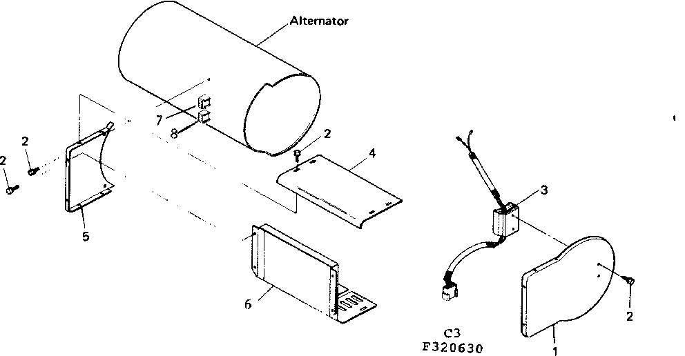 Sheet Metal &regulator Diagram and Parts List for 580320630  Craftsman Engine