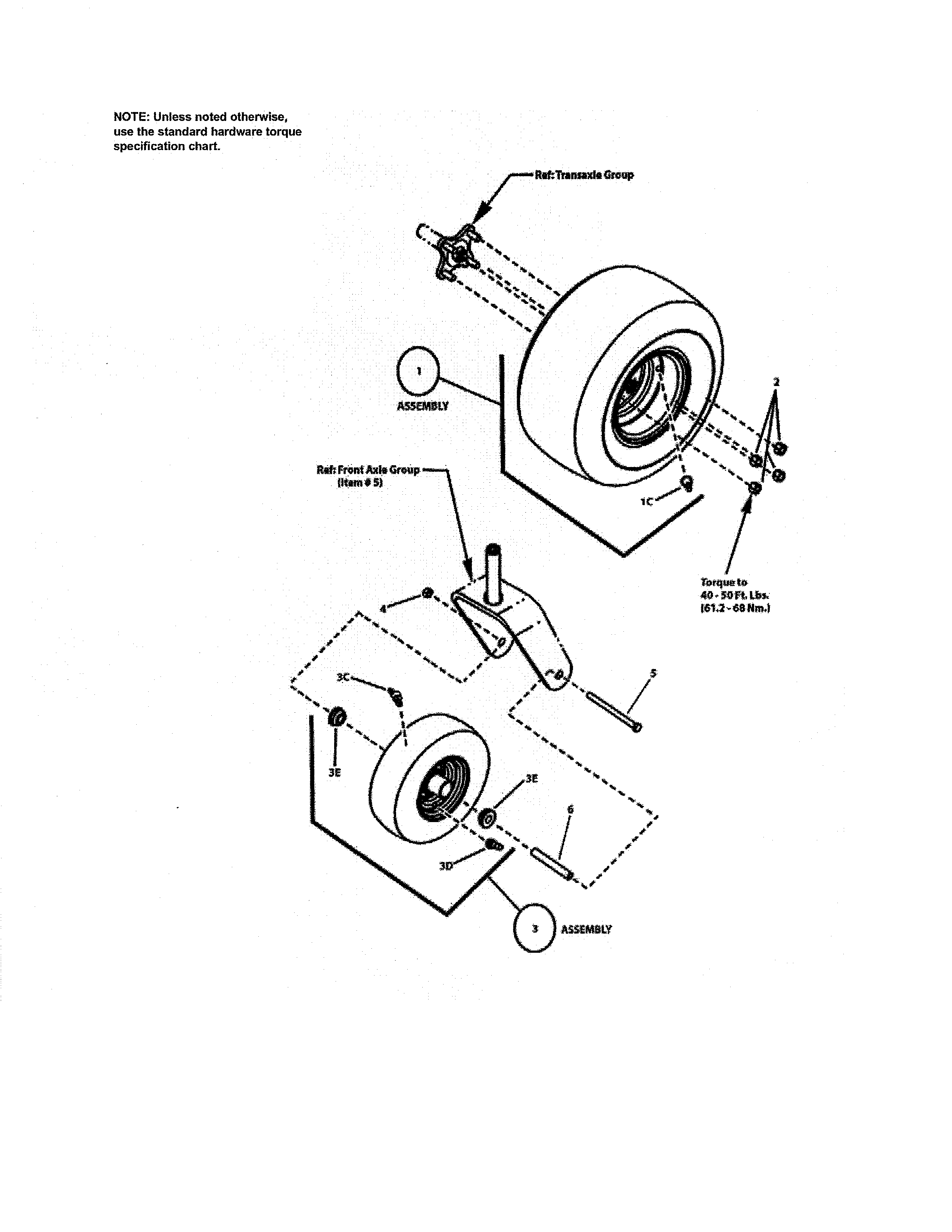 Wheel & Tire Diagram and Parts List for 107280070  Craftsman Engine