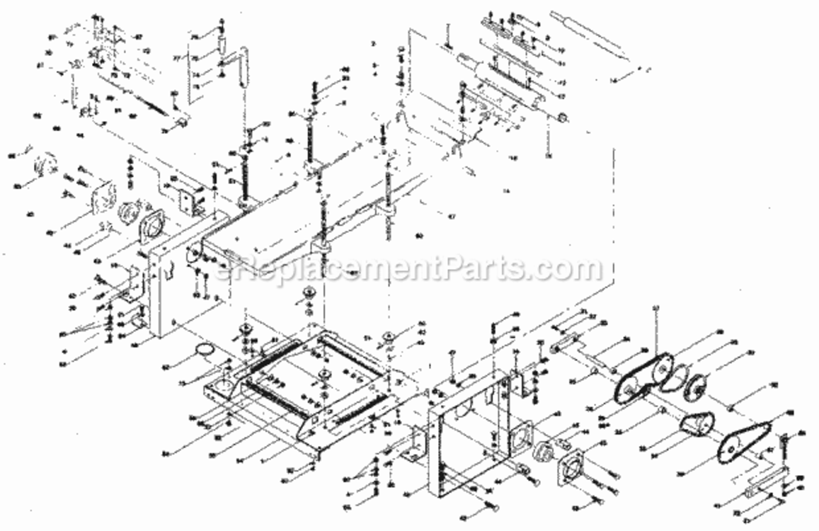 Page A Diagram and Parts List for 30623365  Craftsman Planer Jointer