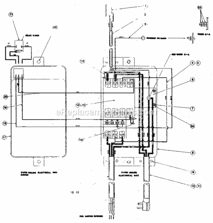 Page C Diagram and Parts List for 30623365  Craftsman Planer Jointer