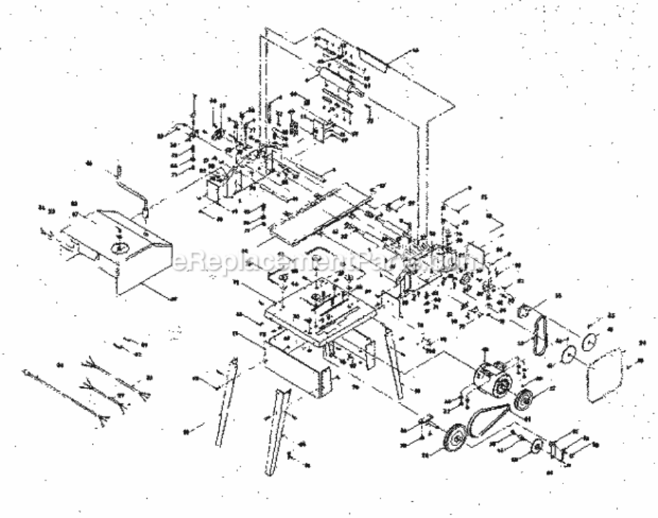 Page A Diagram and Parts List for 30623371  Craftsman Planer Jointer