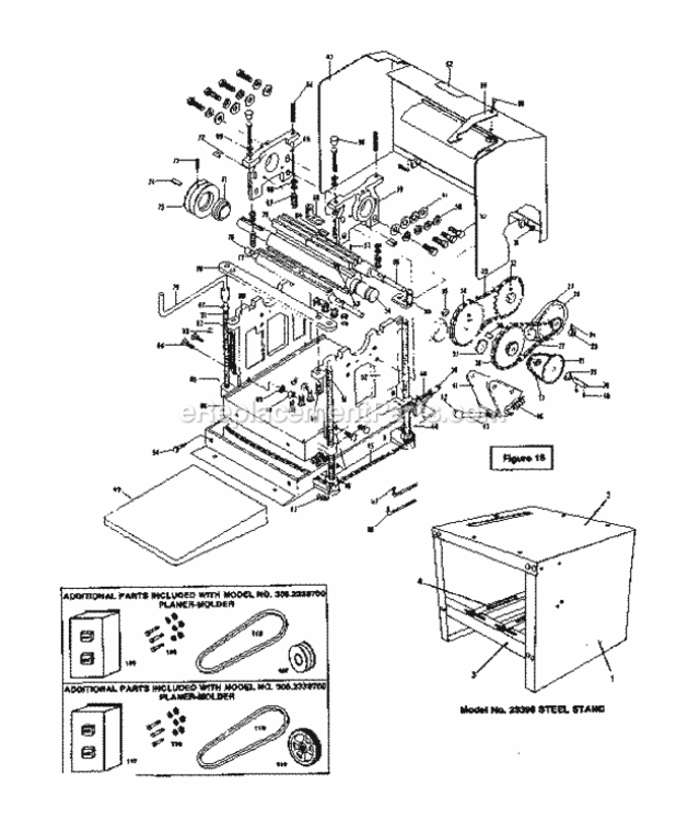 Page A Diagram and Parts List for 3062339700  Craftsman Planer Jointer