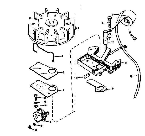 Magneto Diagram and Parts List for 91760035  Craftsman Chainsaw