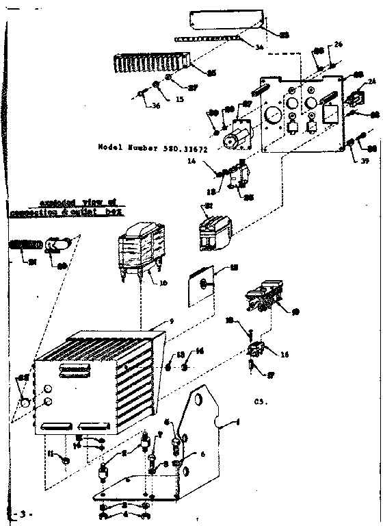 Connection & Outlet Box Diagram and Parts List for 58031672  Craftsman Engine