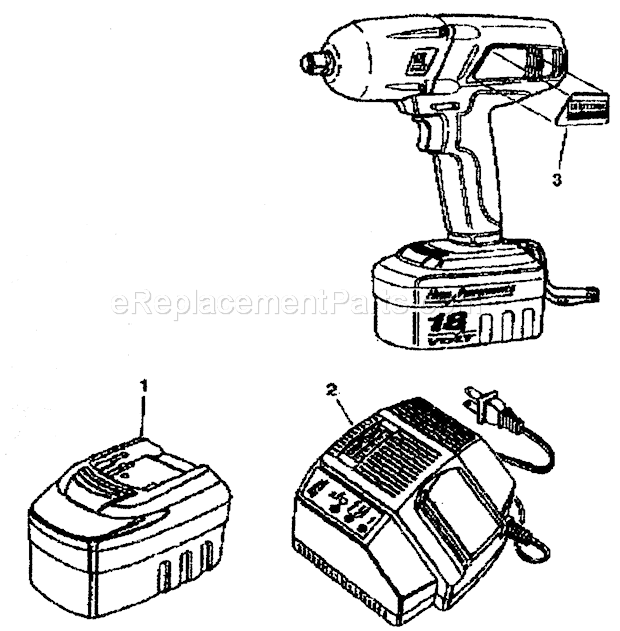 Page B Diagram and Parts List for 31026825  Craftsman Impact Driver