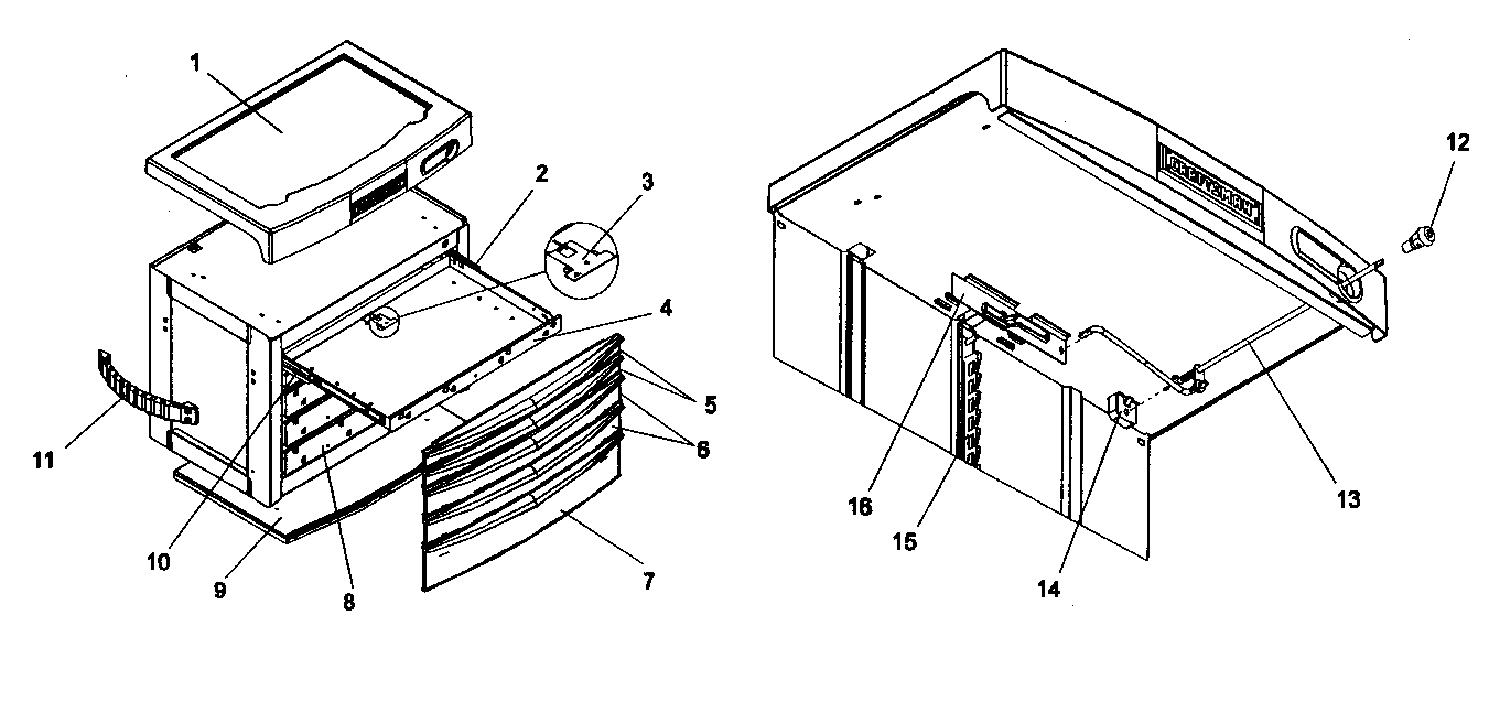 Toolbox Diagram and Parts List for 706954700  Craftsman Tool Stand & Cart