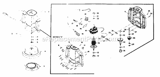 Unit Parts Diagram and Parts List for 31510670  Craftsman Sander Polisher