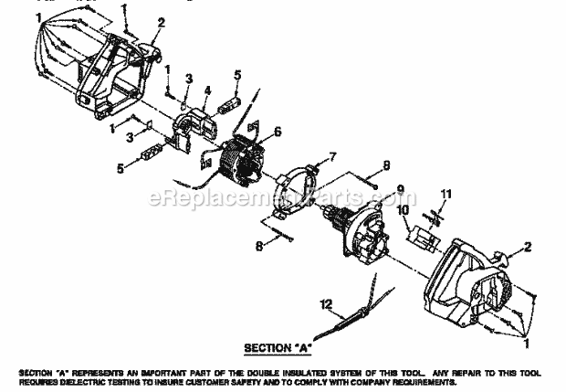 Page B Diagram and Parts List for 315108230  Craftsman Circular Saw