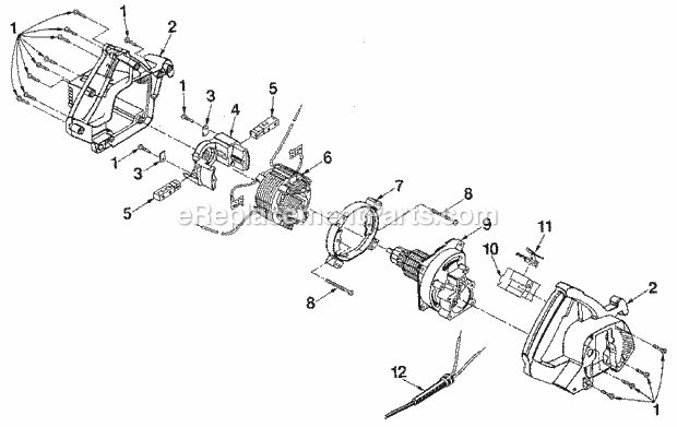 Page B Diagram and Parts List for 315108240  Craftsman Circular Saw