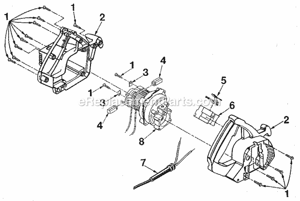 Page B Diagram and Parts List for 315108250  Craftsman Circular Saw