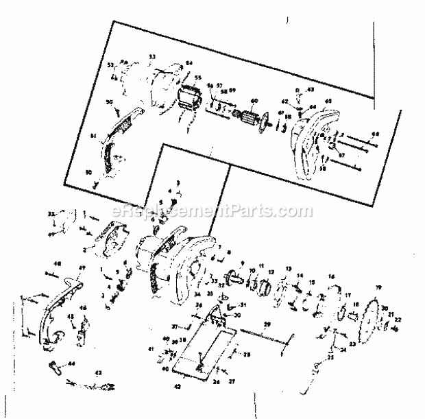 Unit Parts Diagram and Parts List for 31510860  Craftsman Circular Saw