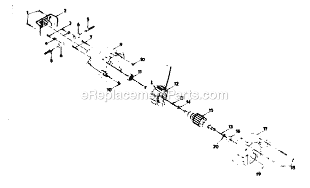 Armature Assembly Diagram and Parts List for 31510900  Craftsman Circular Saw
