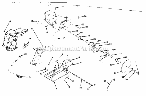 Base And Blade Assembly Diagram and Parts List for 31510920  Craftsman Circular Saw