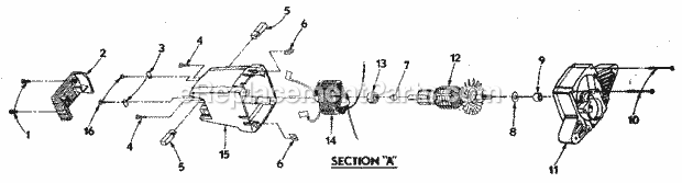 Page A Diagram and Parts List for 315109241  Craftsman Circular Saw
