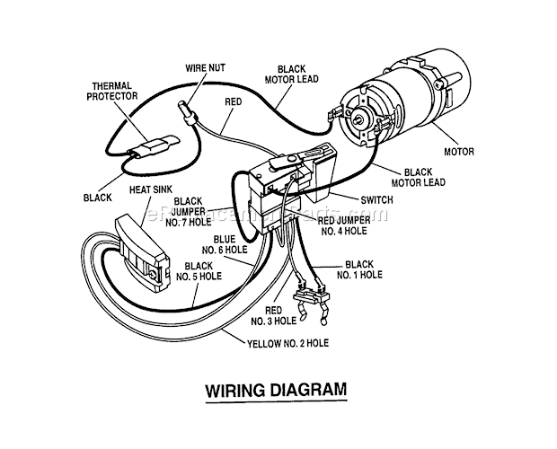 Wiring Diagram and Parts List for 315111490  Craftsman Cordless Drill