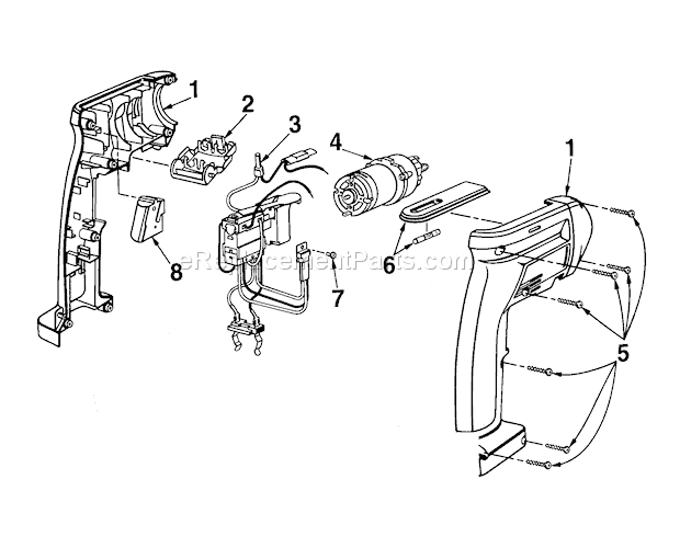 Page B Diagram and Parts List for 315111960  Craftsman Cordless Drill