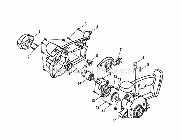 Housing Assembly/Motor Diagram and Parts List for 315114260  Craftsman Circular Saw