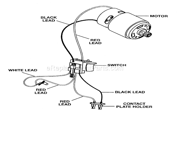 Wiring Diagram and Parts List for 315115330  Craftsman Cordless Drill