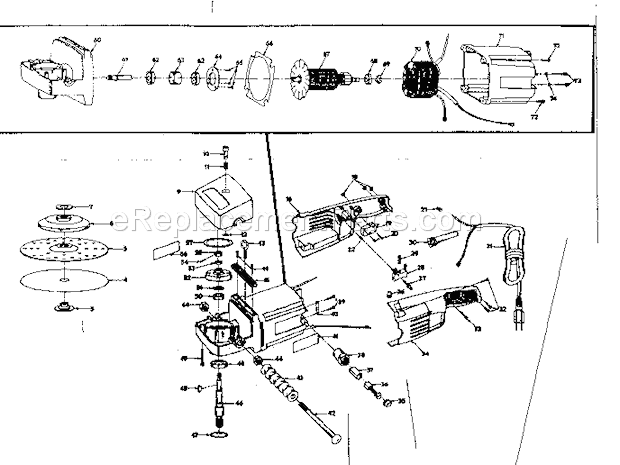Unit Parts Diagram and Parts List for 31511561  Craftsman Sander Polisher