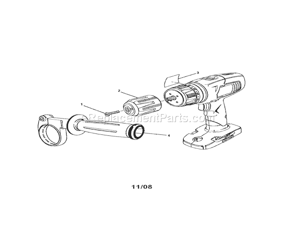Cordless Drill-Driver Diagram and Parts List for 315115810  Craftsman Cordless Drill