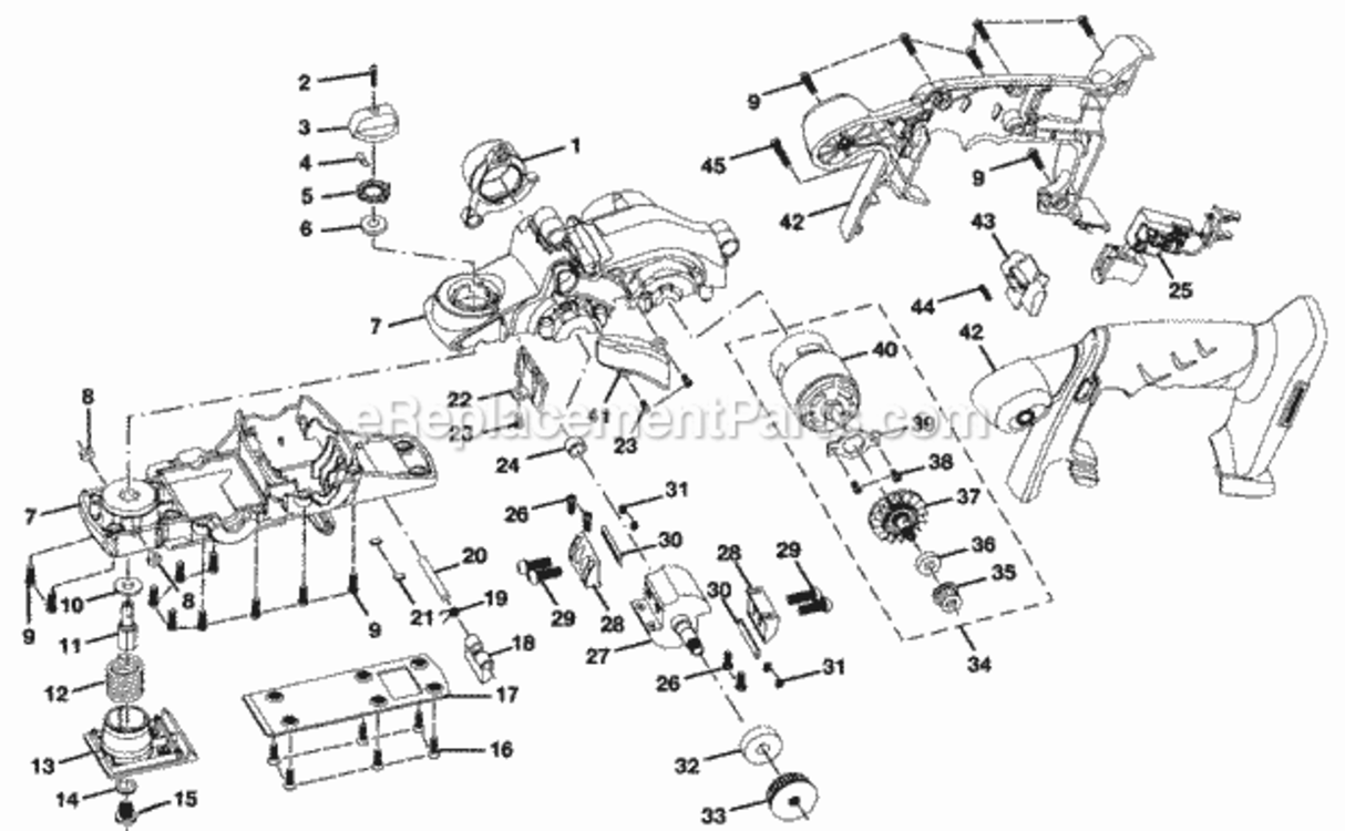 Page B Diagram and Parts List for 315115840  Craftsman Planer Jointer