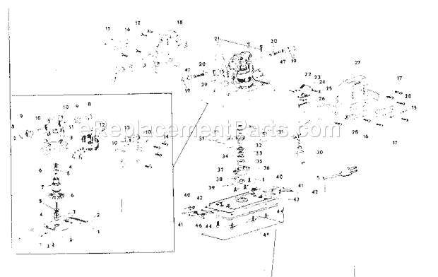 Unit Parts Diagram and Parts List for 31511620  Craftsman Sander Polisher