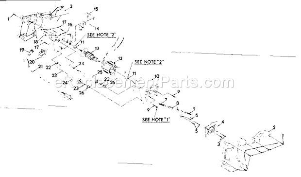 Field And Armature Assemb... Diagram and Parts List for 31511701  Craftsman Belt or Drum Sander