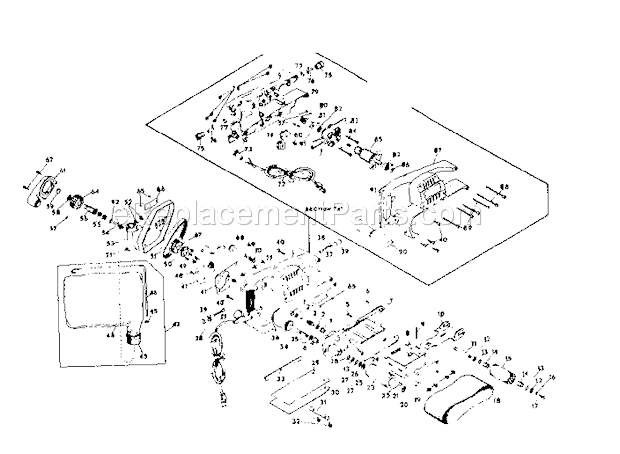 Unit Parts Diagram and Parts List for 31511750  Craftsman Belt or Drum Sander