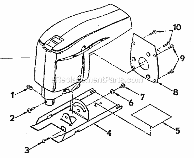 Unit Parts Diagram and Parts List for 315146060  Craftsman Jig Saw