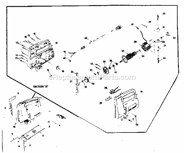 Page A Diagram and Parts List for 31517181  Craftsman Jig Saw