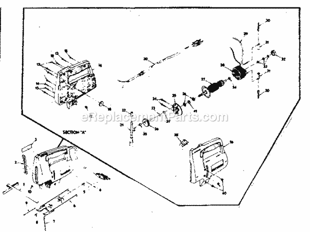 Page A Diagram and Parts List for 315172151  Craftsman Jig Saw