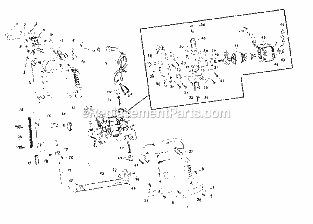 Unit Parts Diagram and Parts List for 31517230  Craftsman Jig Saw