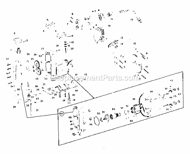 Unit Parts Diagram and Parts List for 31517270  Craftsman Jig Saw