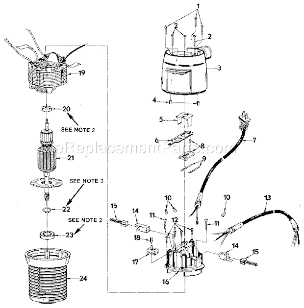 Section "A" Diagram and Parts List for 315174321  Craftsman Router