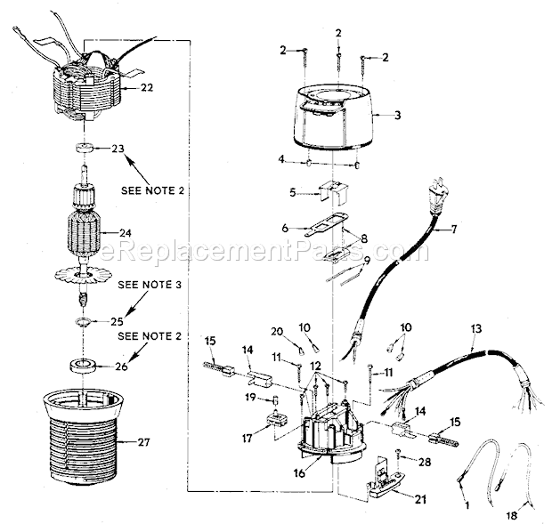 Section "A" Diagram and Parts List for 315174771  Craftsman Router