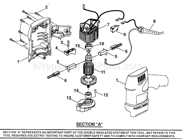 Page B Diagram and Parts List for 315175501  Craftsman Planer Jointer