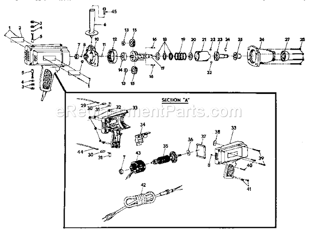 Craftsman Impact Wrench Diagram and Parts List for 31518300  Craftsman Impact Driver