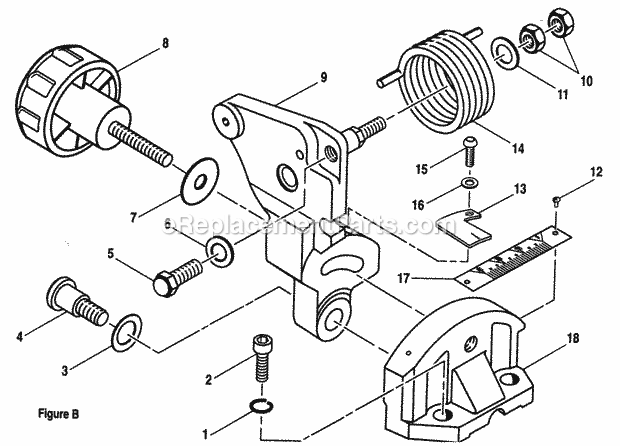 Gear Assy Diagram and Parts List for 315212180  Craftsman Miter Saw