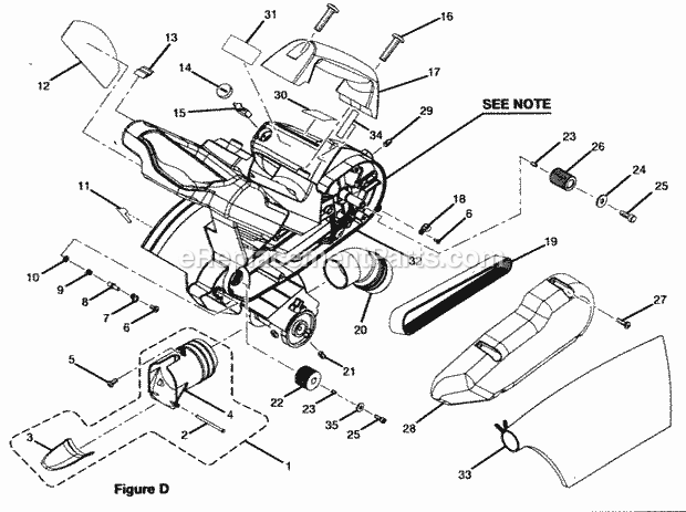 Motor Assy 1 Diagram and Parts List for 315212740  Craftsman Miter Saw