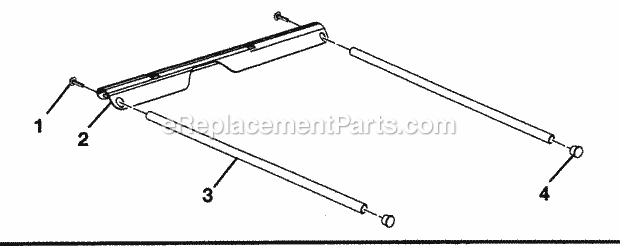Outfeed Support Assy Diagram and Parts List for 315218050  Craftsman Table Saw