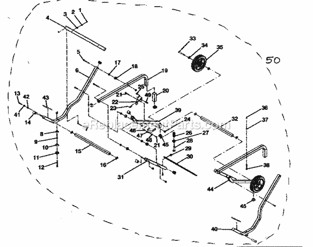 Stand Diagram and Parts List for 315218290  Craftsman Table Saw