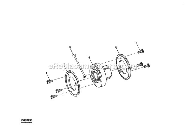 Figure K Diagram and Parts List for 315220380  Craftsman Chop Saw