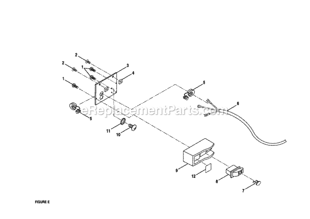 Page E Diagram and Parts List for 315228410  Craftsman Table Saw