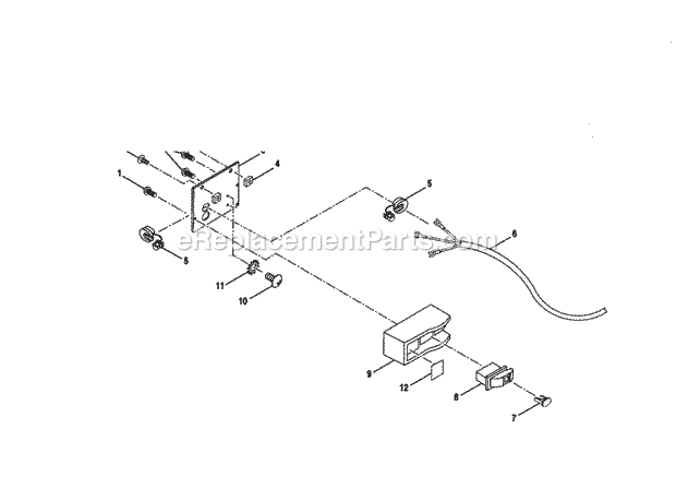 Figure E Diagram and Parts List for 315228510  Craftsman Table Saw