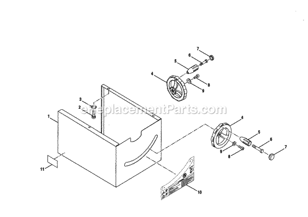 Figure G Diagram and Parts List for 315228510  Craftsman Table Saw