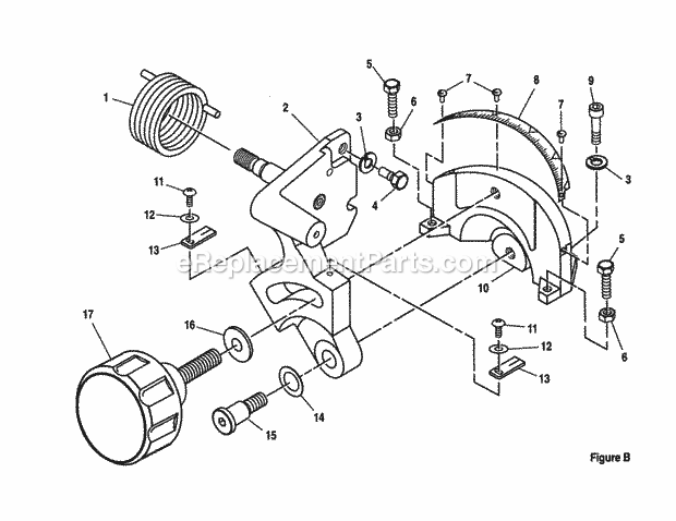 Bevel Pivot Bracket Assem... Diagram and Parts List for 315235380  Craftsman Miter Saw