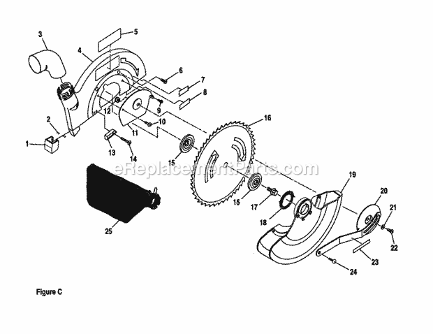 Blade Guards/Blade Diagram and Parts List for 315243000  Craftsman Miter Saw