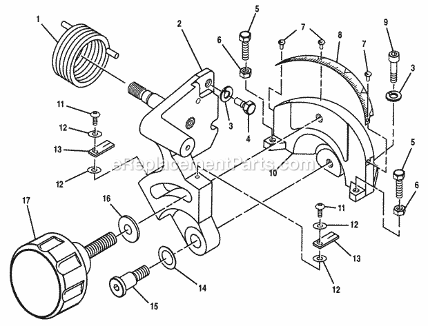 Page B Diagram and Parts List for 315243150  Craftsman Miter Saw