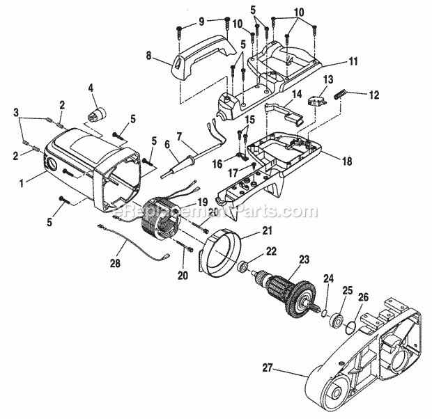 Page E Diagram and Parts List for 315243150  Craftsman Miter Saw